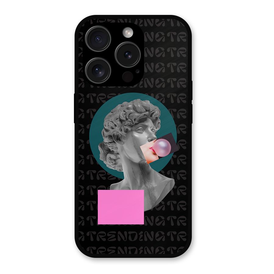 Trending Typo Metal Back Case for iPhone 15 Pro