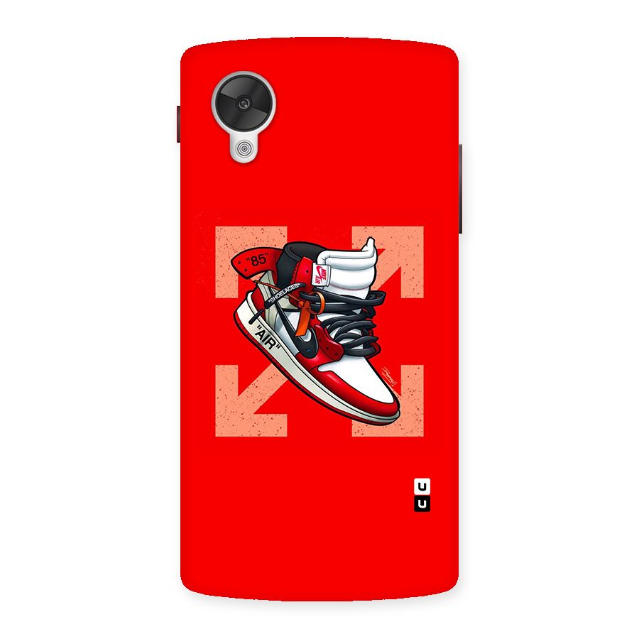 Trendy Air Shoes Back Case for Google Nexsus 5