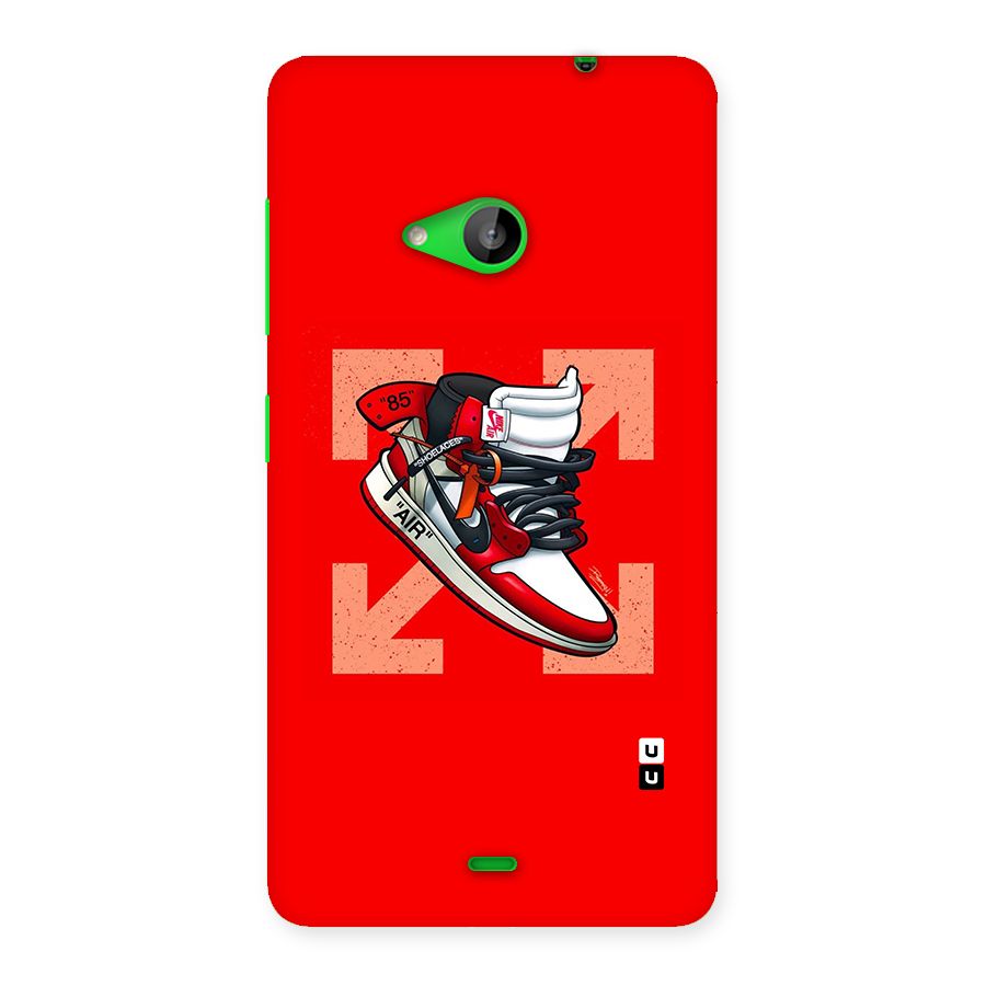 Trendy Air Shoes Back Case for Lumia 535