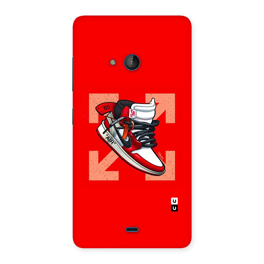 Trendy Air Shoes Back Case for Lumia 540