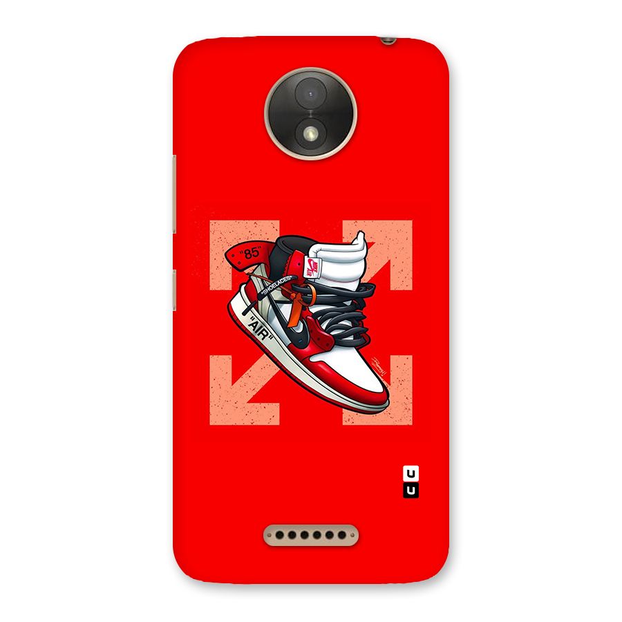 Trendy Air Shoes Back Case for Moto C Plus