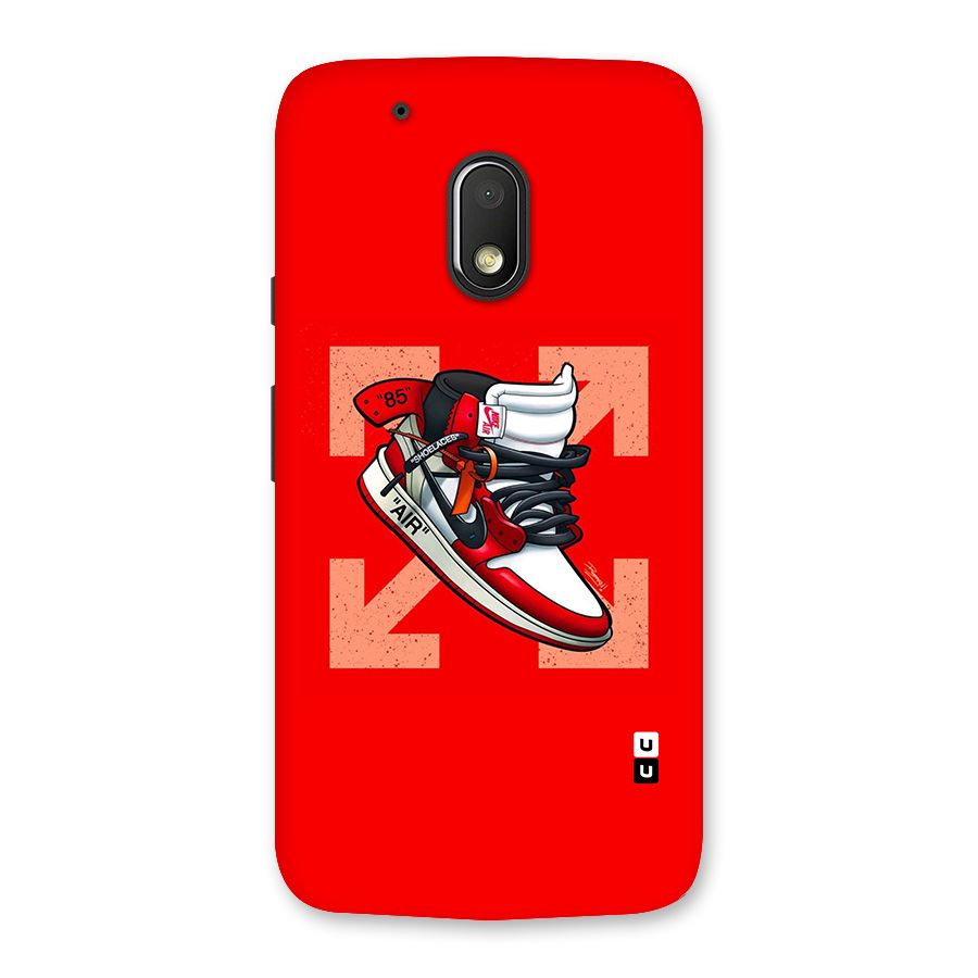 Trendy Air Shoes Back Case for Moto G4 Play