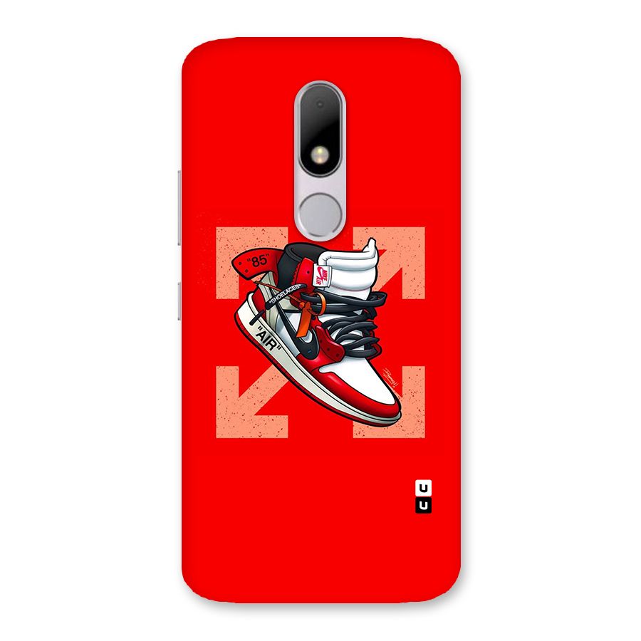 Trendy Air Shoes Back Case for Moto M