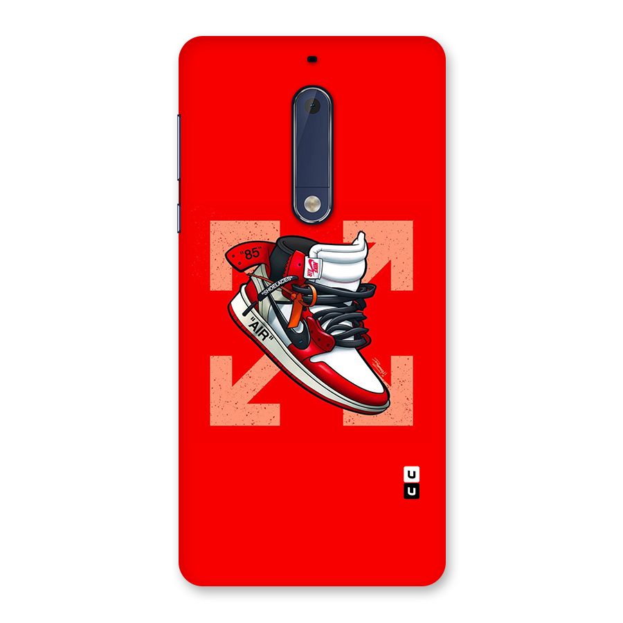 Trendy Air Shoes Back Case for Nokia 5