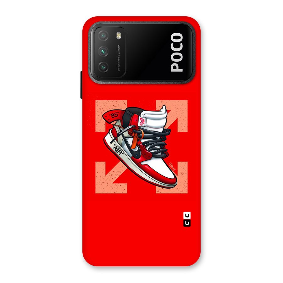 Trendy Air Shoes Back Case for Poco M3