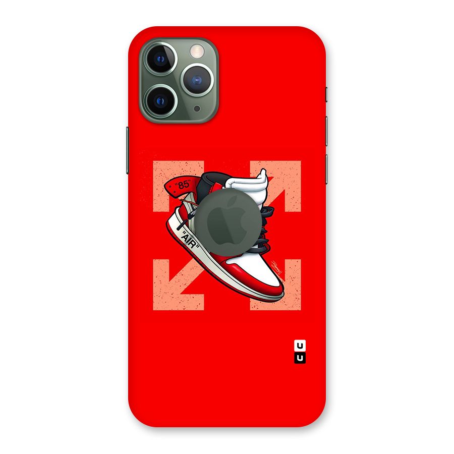 Trendy Air Shoes Back Case for iPhone 11 Pro Logo  Cut