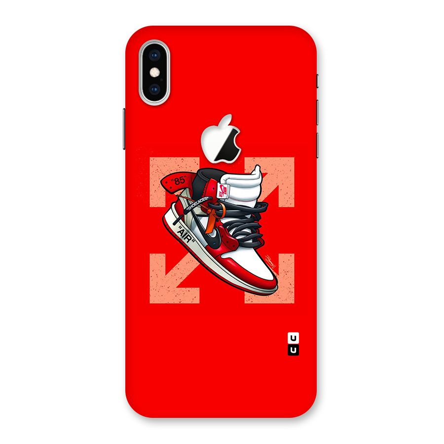 Trendy Air Shoes Back Case for iPhone XS Max Apple Cut