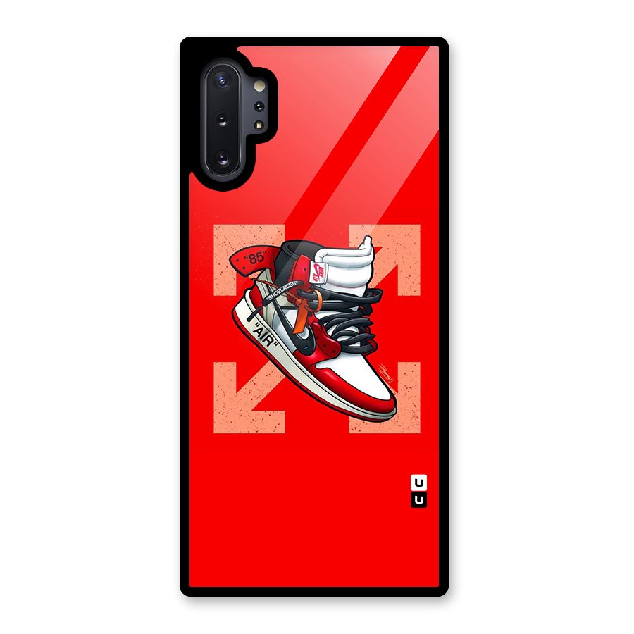 Trendy Air Shoes Glass Back Case for Galaxy Note 10 Plus