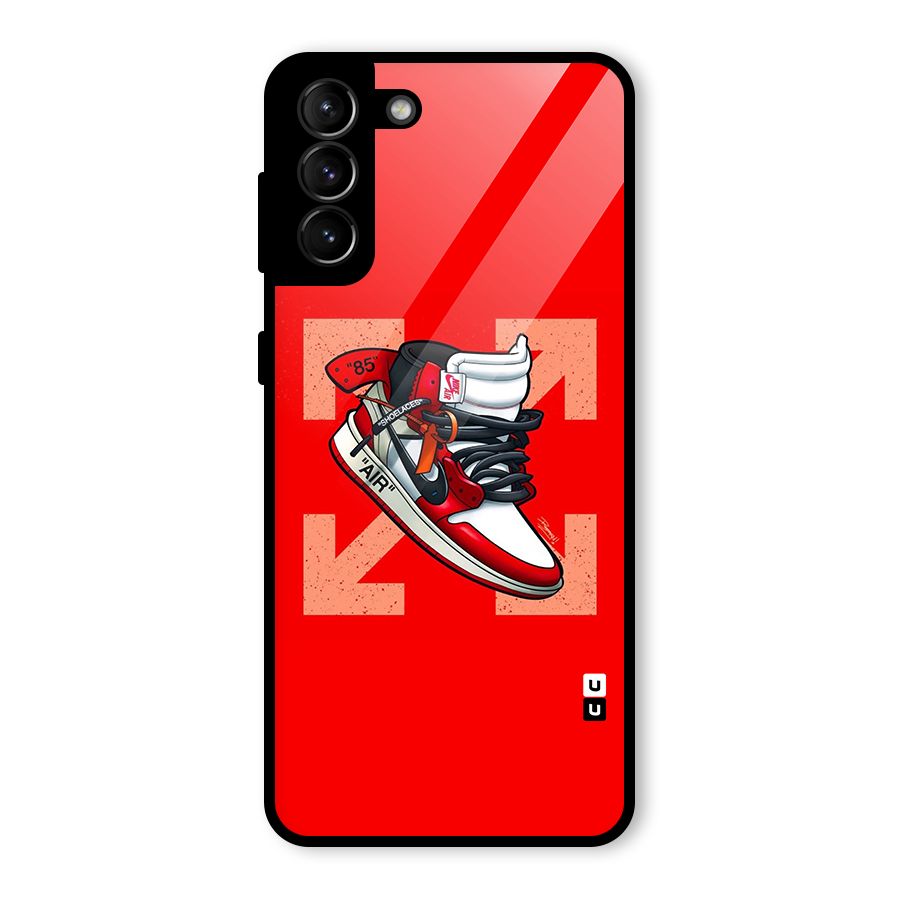 Trendy Air Shoes Glass Back Case for Galaxy S21 Plus