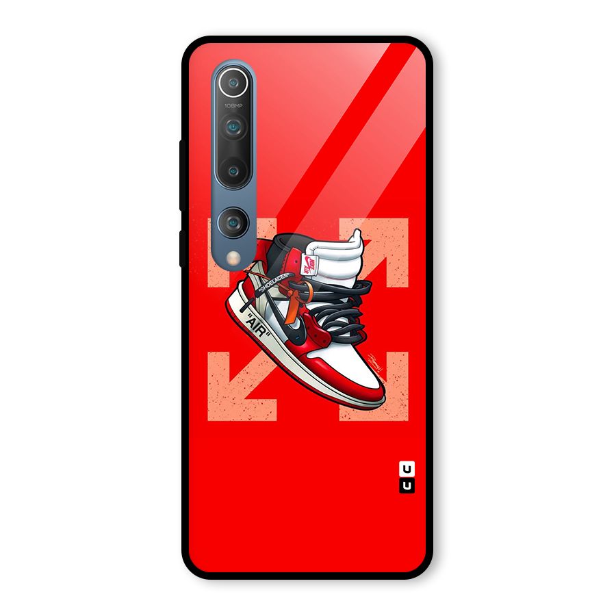 Trendy Air Shoes Glass Back Case for Mi 10