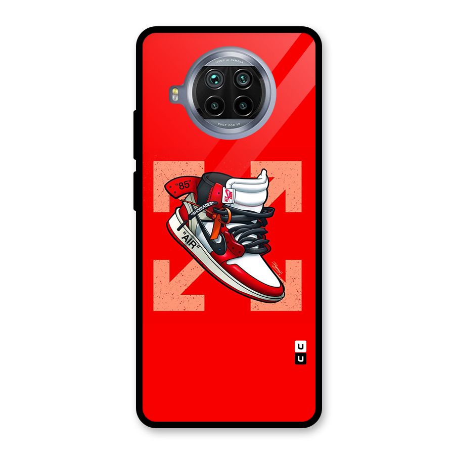 Trendy Air Shoes Glass Back Case for Mi 10i