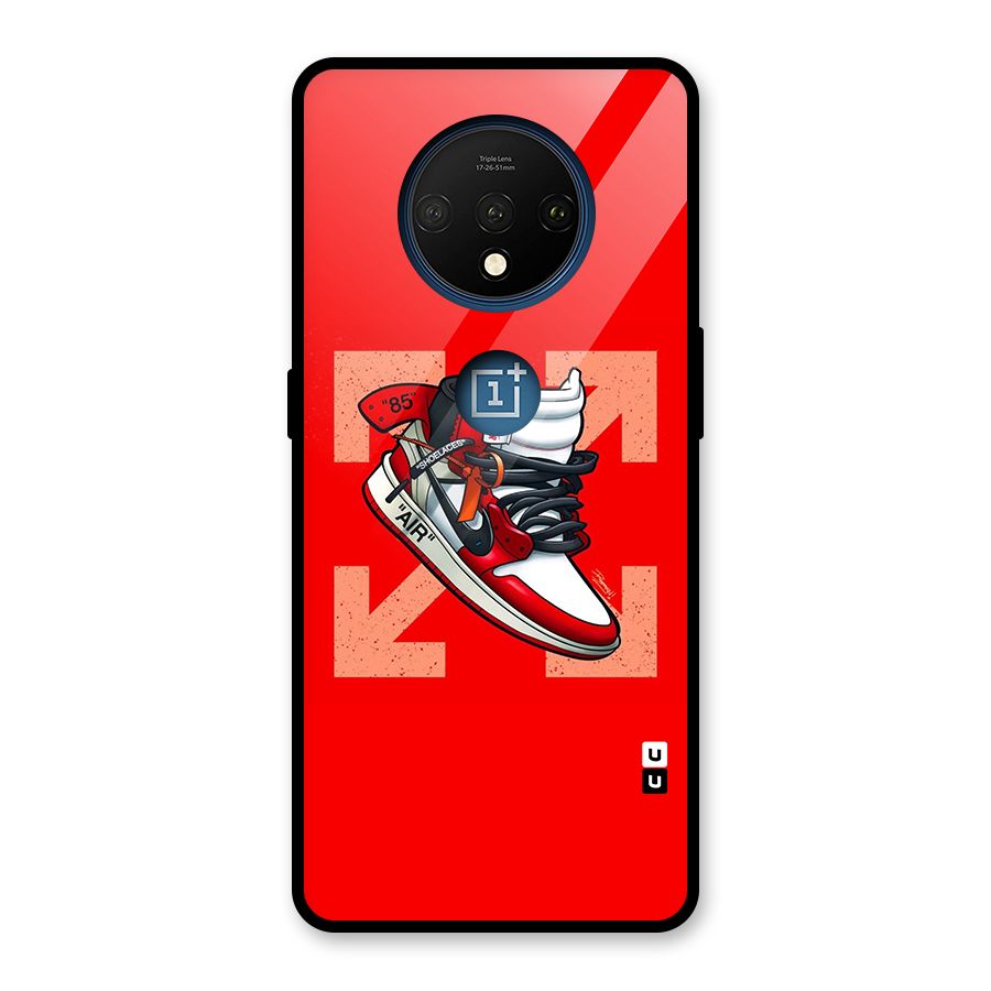 Trendy Air Shoes Glass Back Case for OnePlus 7T