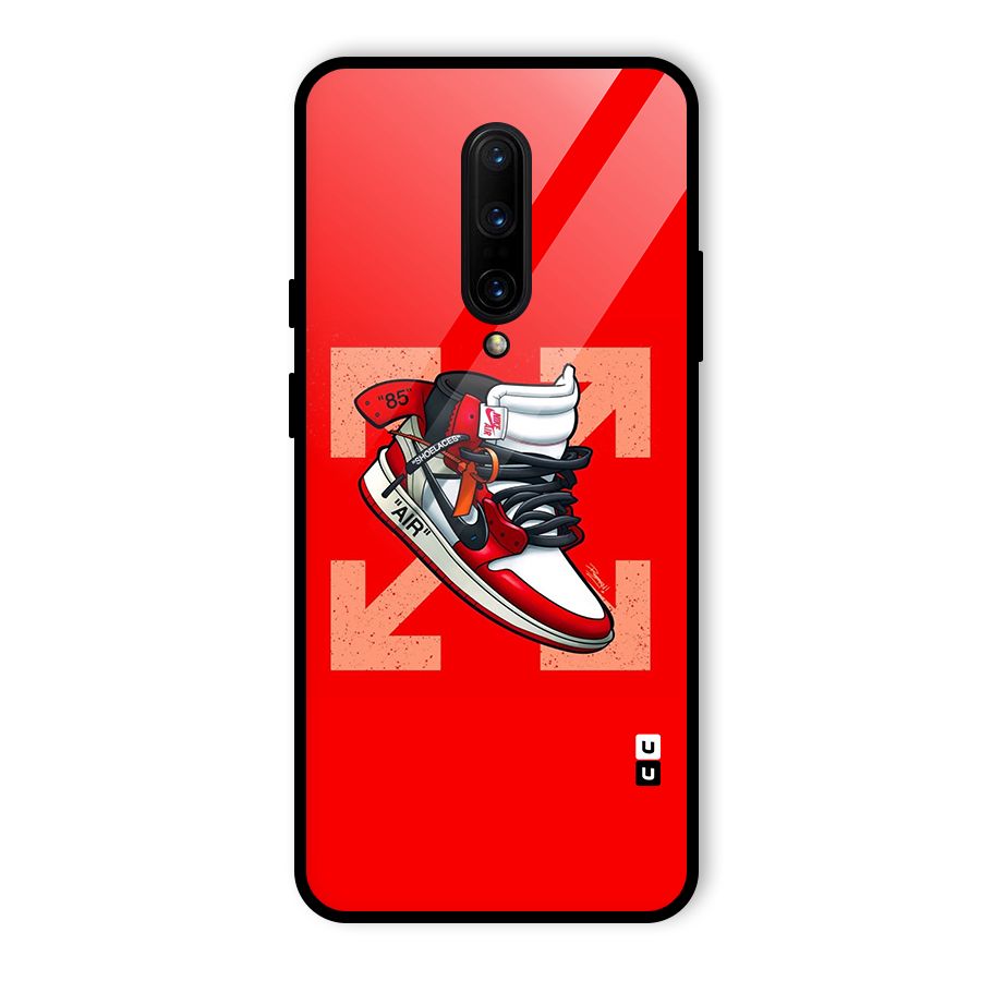Trendy Air Shoes Glass Back Case for OnePlus 7 Pro