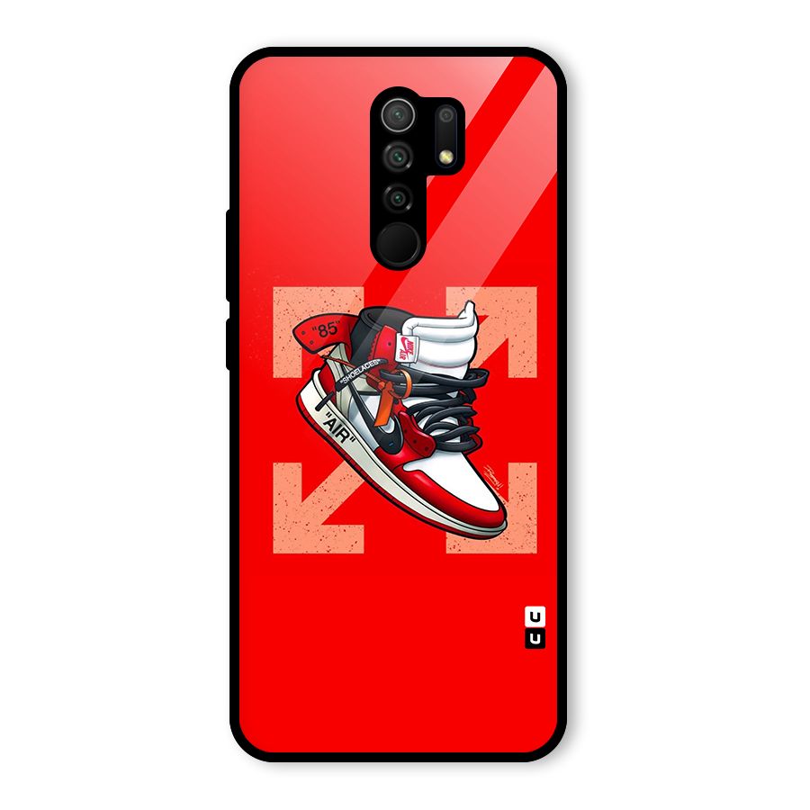 Trendy Air Shoes Glass Back Case for Poco M2