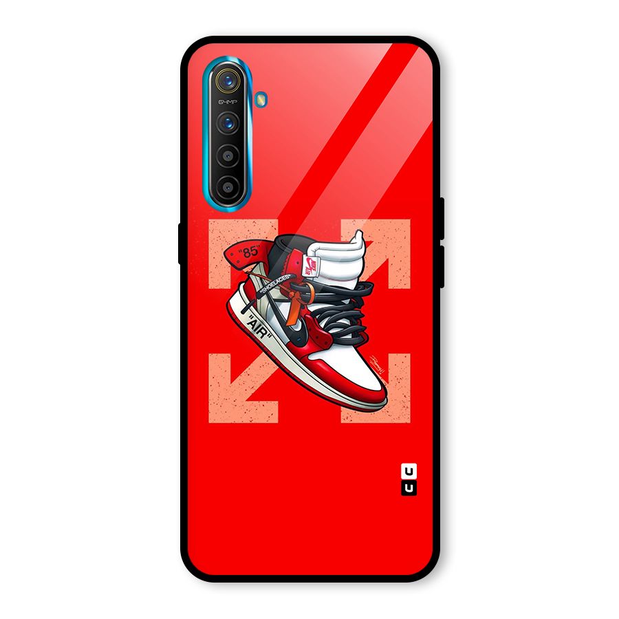 Trendy Air Shoes Glass Back Case for Realme X2
