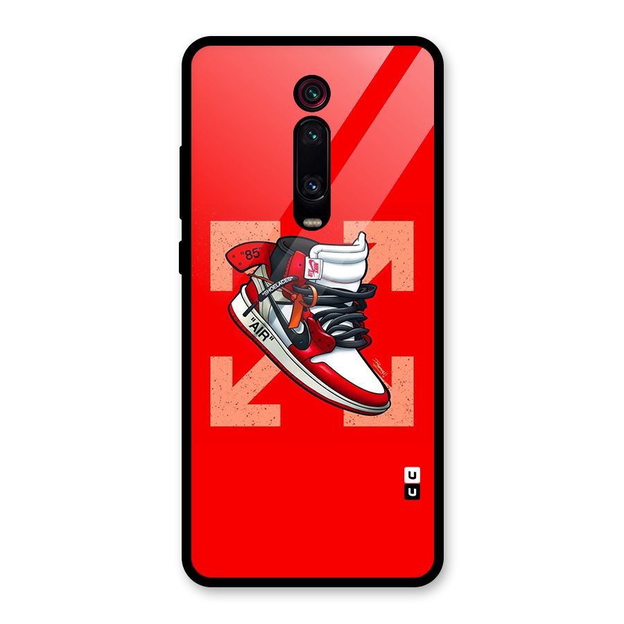 Trendy Air Shoes Glass Back Case for Redmi K20