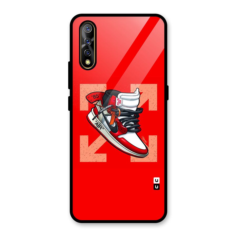 Trendy Air Shoes Glass Back Case for Vivo S1