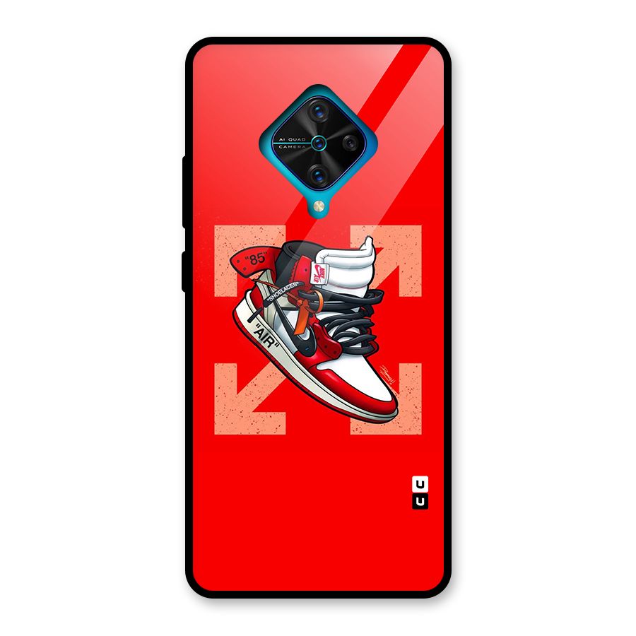 Trendy Air Shoes Glass Back Case for Vivo S1 Pro