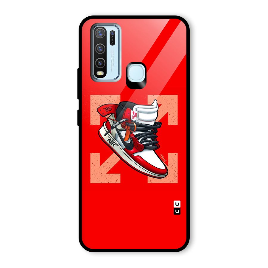 Trendy Air Shoes Glass Back Case for Vivo Y50