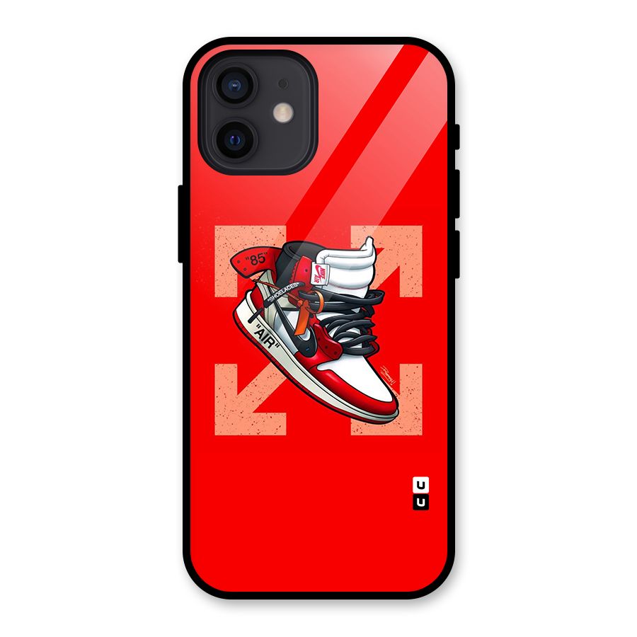 Trendy Air Shoes Glass Back Case for iPhone 12
