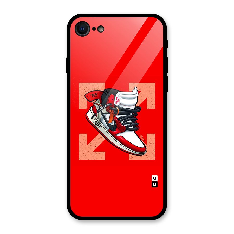 Trendy Air Shoes Glass Back Case for iPhone 7