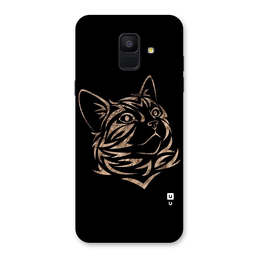 Tribal Cat Back Case for Galaxy A6 (2018)