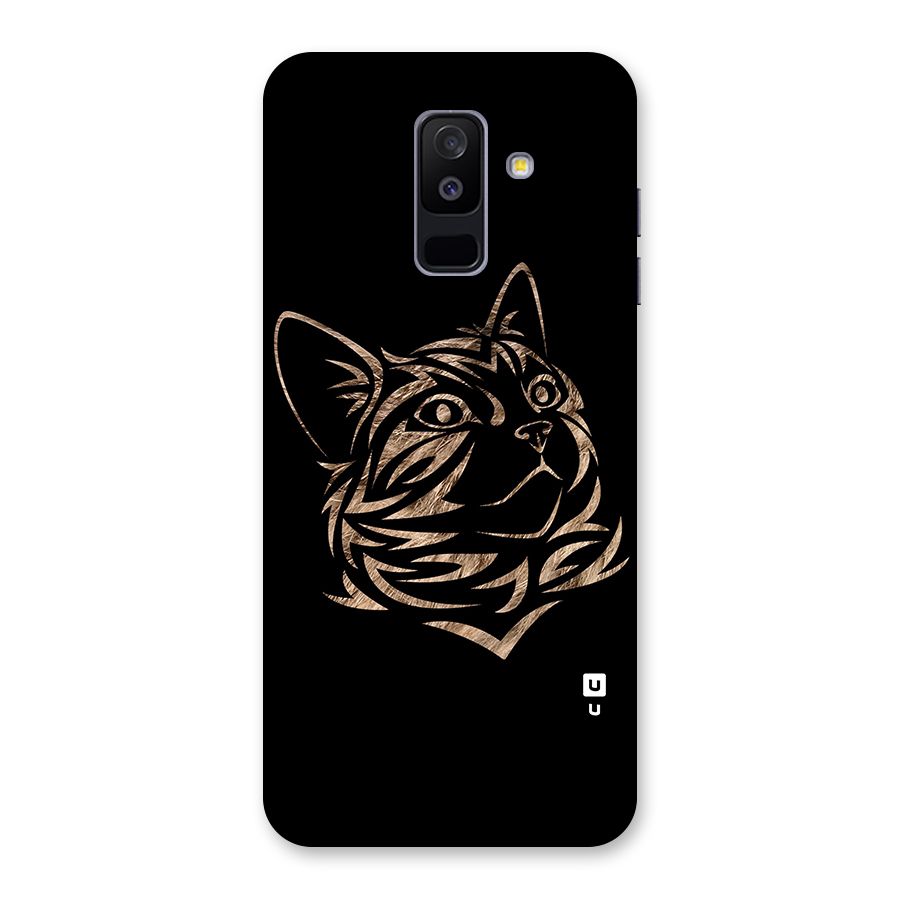 Tribal Cat Back Case for Galaxy A6 Plus