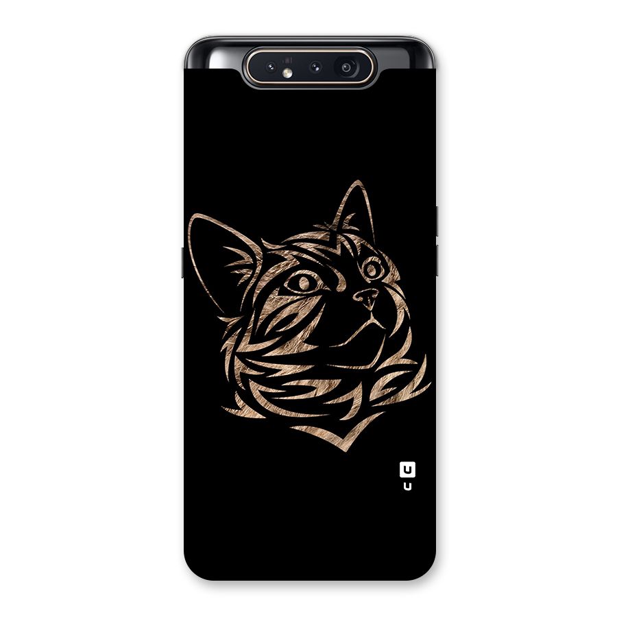 Tribal Cat Back Case for Galaxy A80