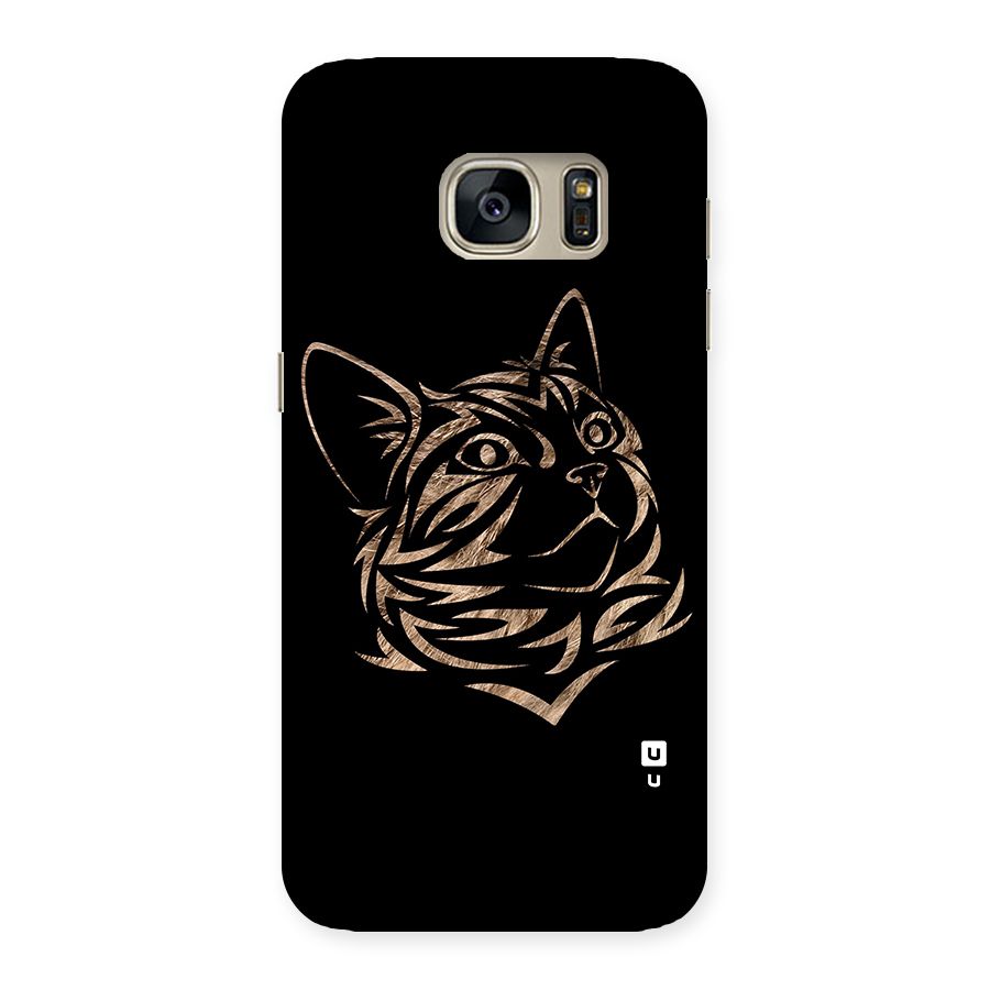 Tribal Cat Back Case for Galaxy S7