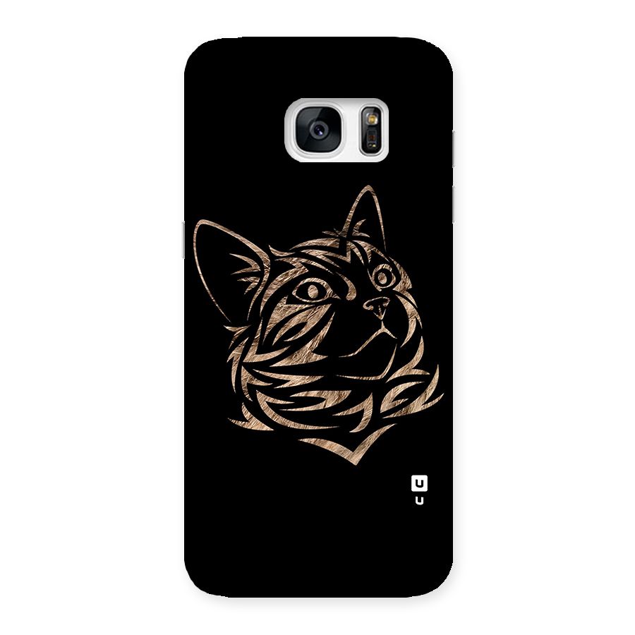 Tribal Cat Back Case for Galaxy S7 Edge