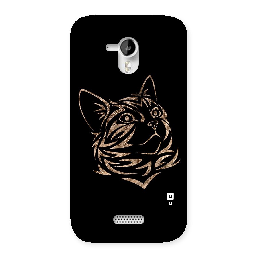 Tribal Cat Back Case for Micromax Canvas HD A116