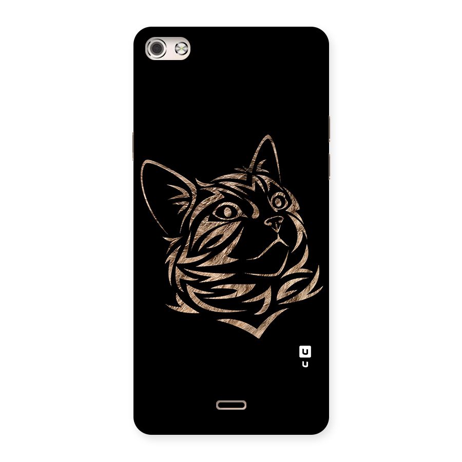 Tribal Cat Back Case for Micromax Canvas Silver 5