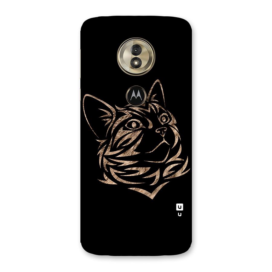 Tribal Cat Back Case for Moto G6 Play