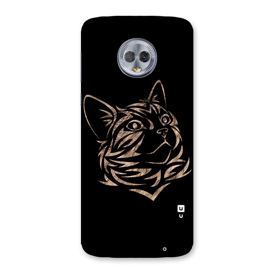 Tribal Cat Back Case for Moto G6 Plus