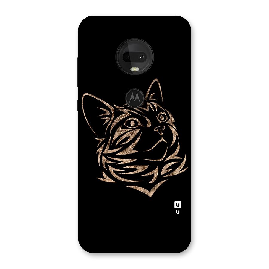Tribal Cat Back Case for Moto G7