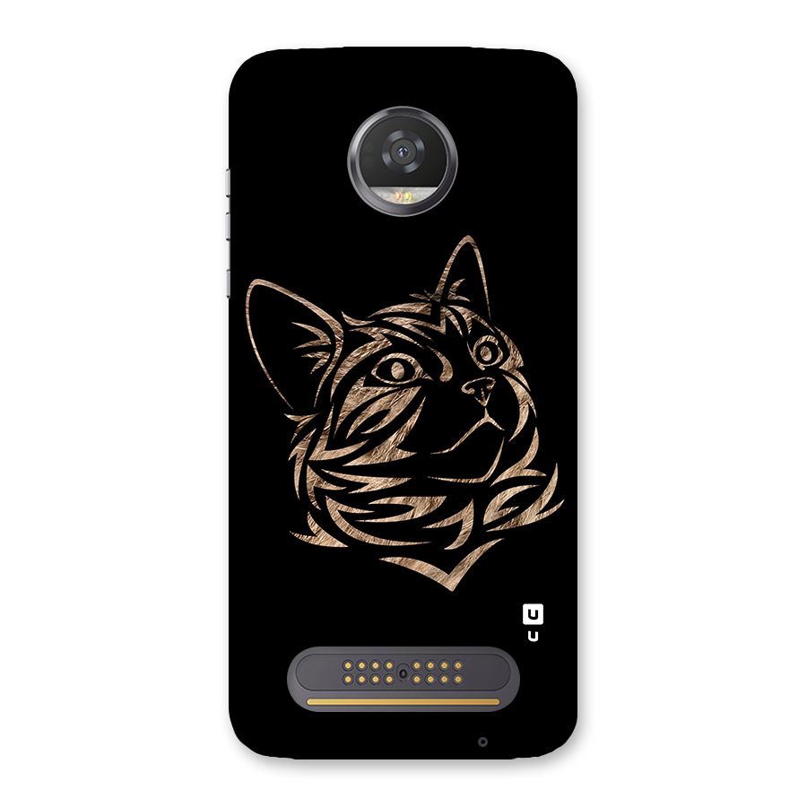 Tribal Cat Back Case for Moto Z2 Play