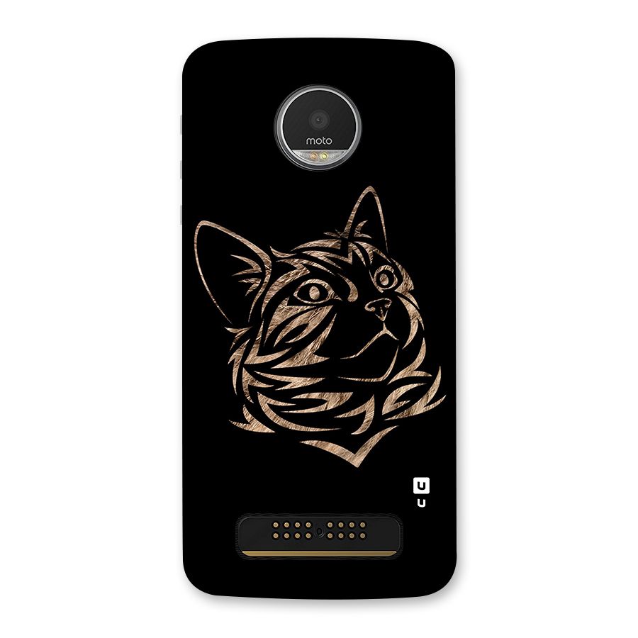 Tribal Cat Back Case for Moto Z Play