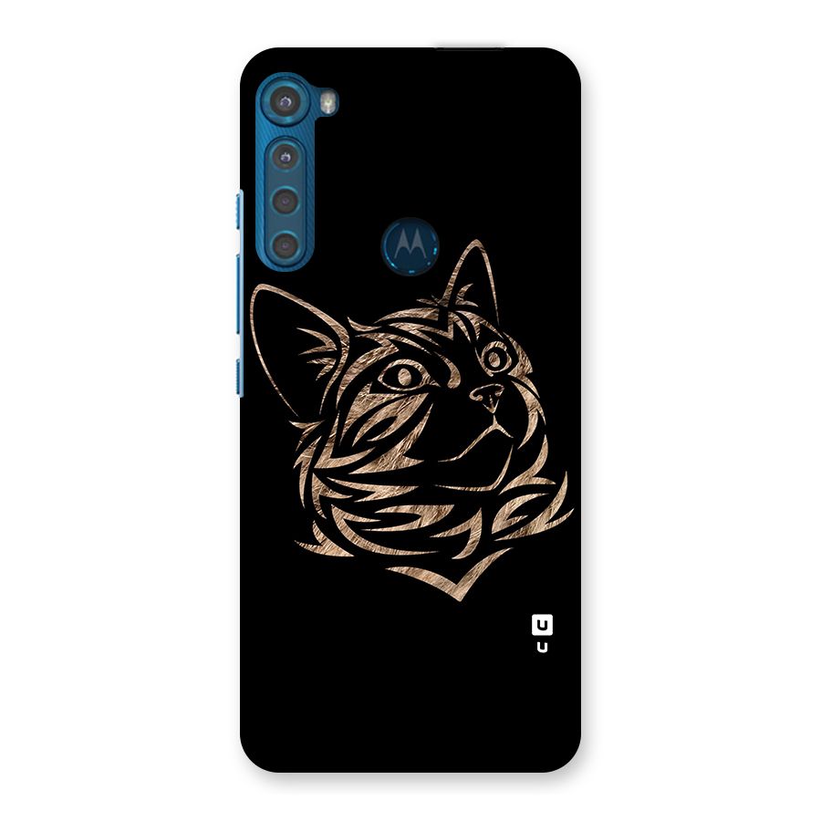 Tribal Cat Back Case for Motorola One Fusion Plus