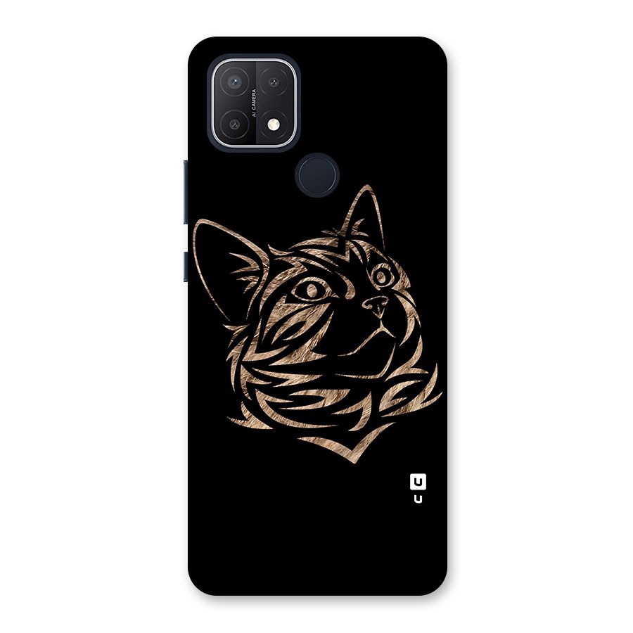 Tribal Cat Back Case for Oppo A15s