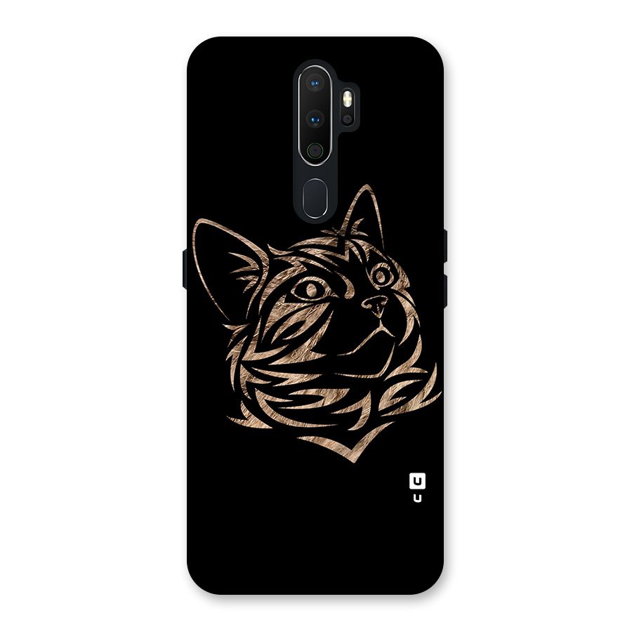 Tribal Cat Back Case for Oppo A5 (2020)
