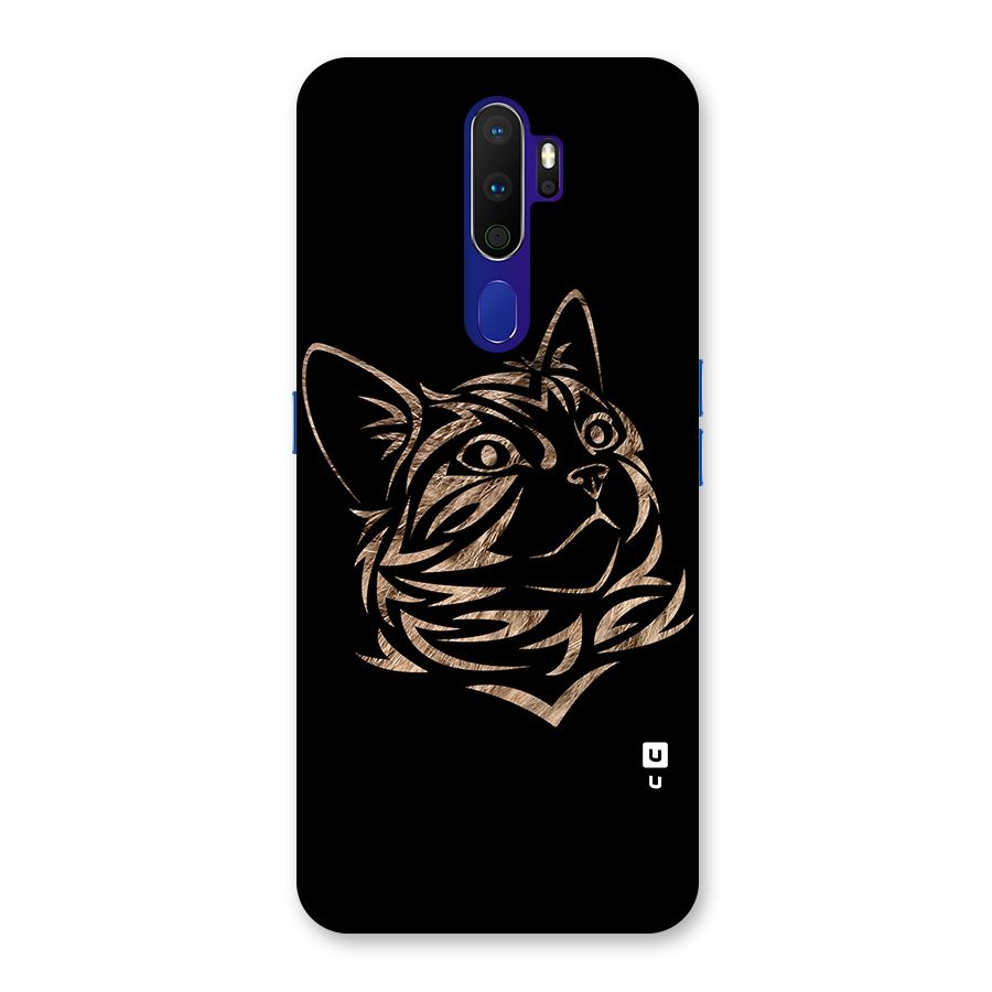Tribal Cat Back Case for Oppo A9 (2020)