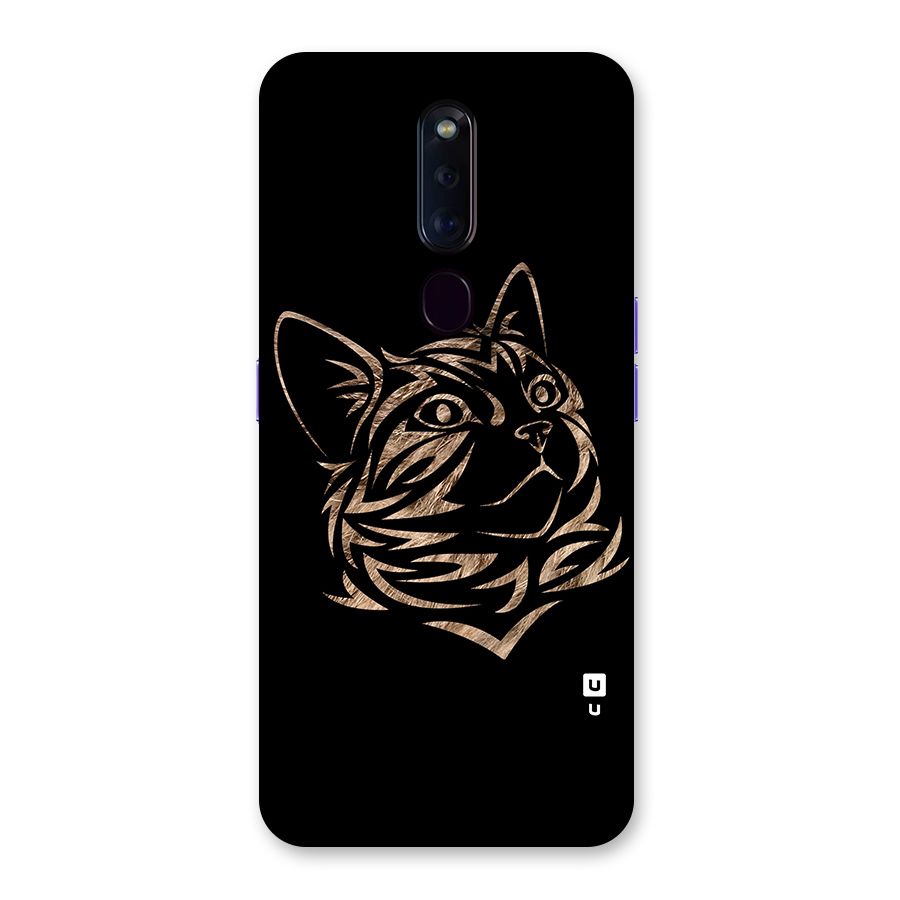 Tribal Cat Back Case for Oppo F11 Pro