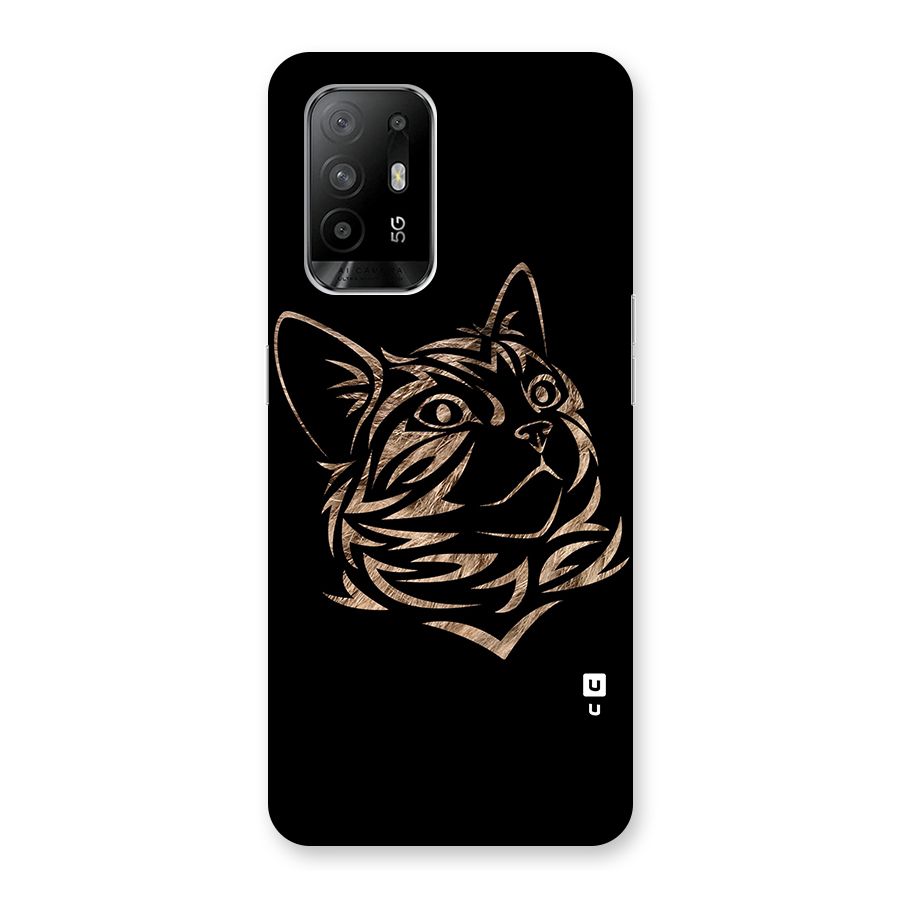 Tribal Cat Glass Back Case for Oppo F19 Pro Plus 5G