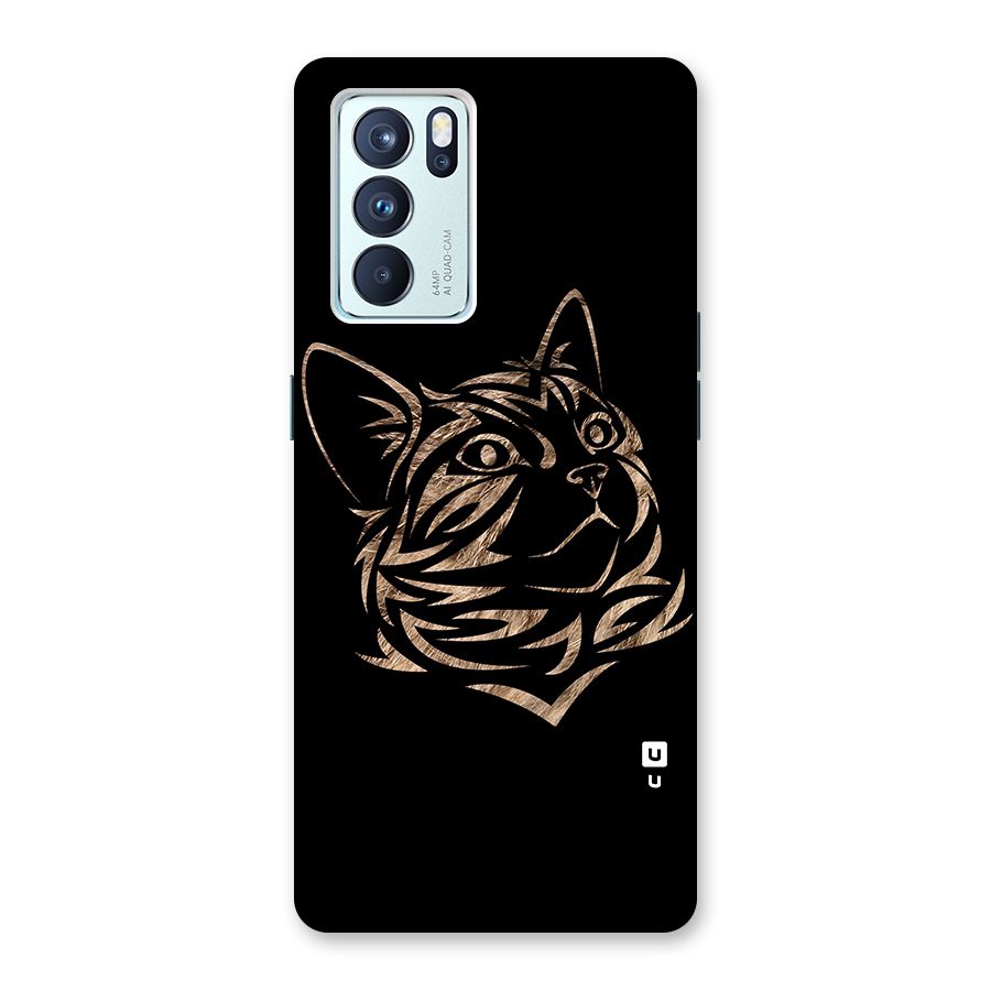 Tribal Cat Glass Back Case for Oppo Reno6 Pro 5G
