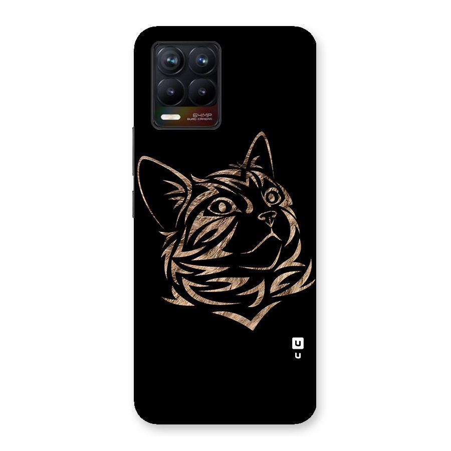 Tribal Cat Glass Back Case for Realme 8