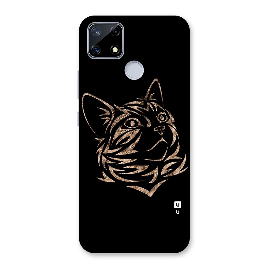 Tribal Cat Glass Back Case for Realme Narzo 20