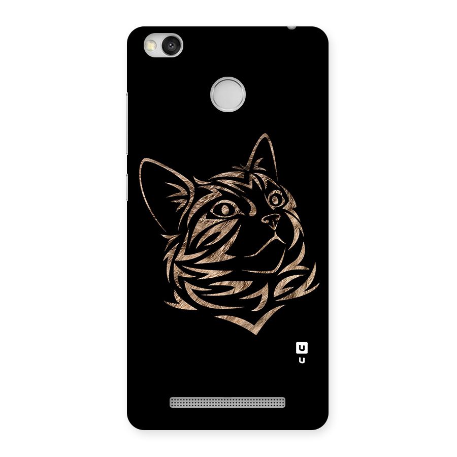 Tribal Cat Back Case for Redmi 3S Prime