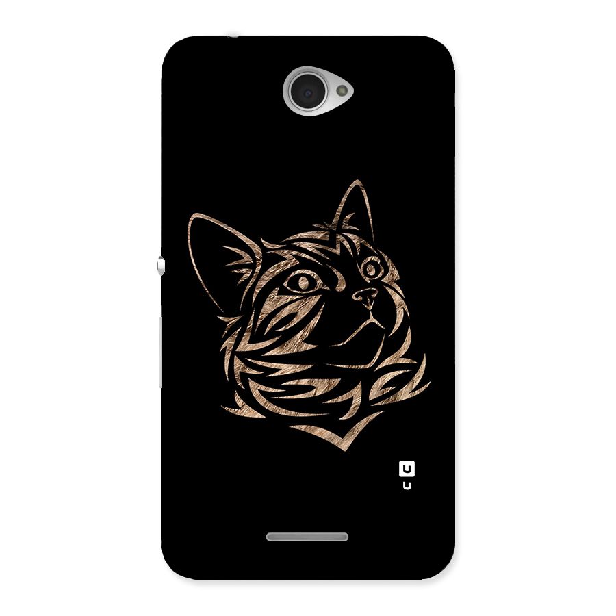 Tribal Cat Back Case for Sony Xperia E4