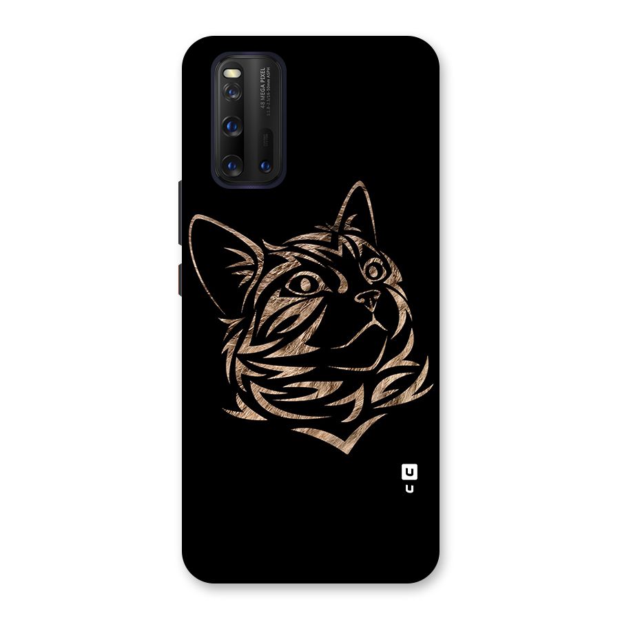 Tribal Cat Glass Back Case for Vivo iQOO 3