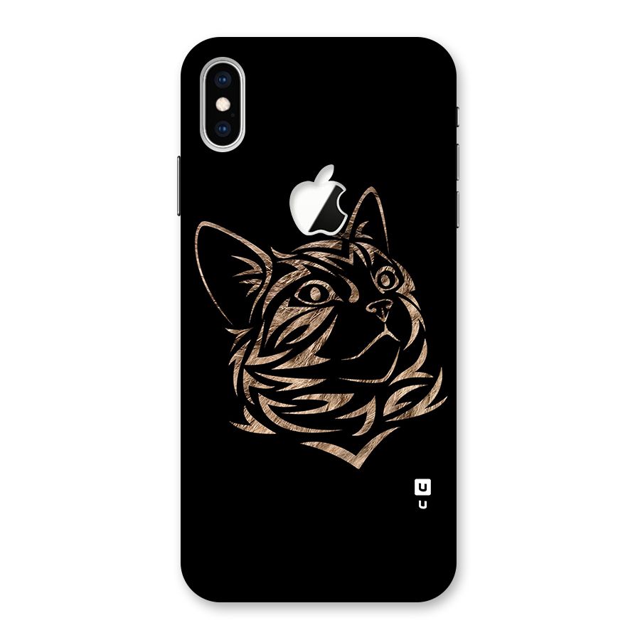 Tribal Cat Back Case for iPhone XS Max Apple Cut
